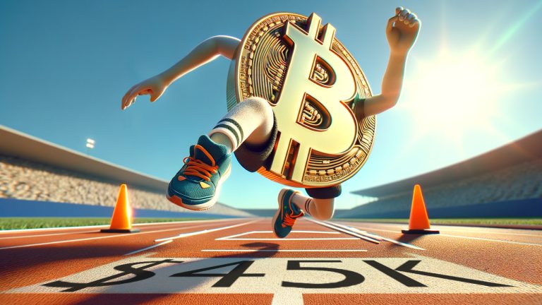 Bitcoin Soars Above $45K, Reaching 4-Week High Post Spot ETF Launch